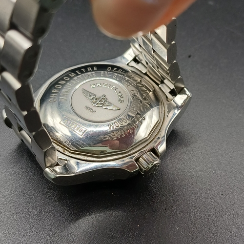 104 - Breitling Superocean Steelfish A17390 44mm with blue dial and a stainless steel case and bracelet.  ... 