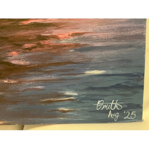 107 - ***Charity lot***
This fantastic painting of the Victory by new artist L Smith dated August 2025. Th... 