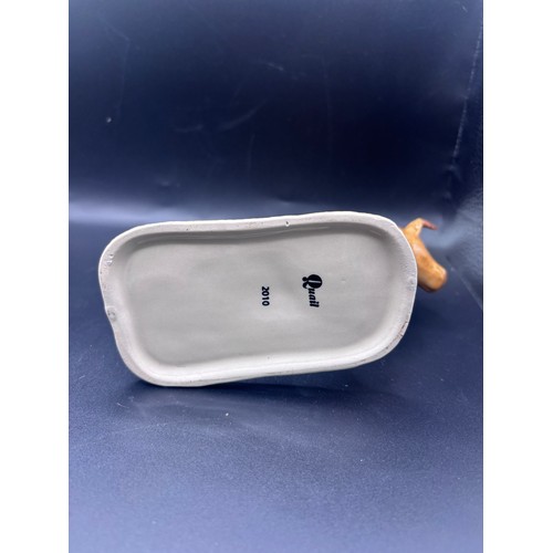 121 - Quail ceramic highland cow 2010