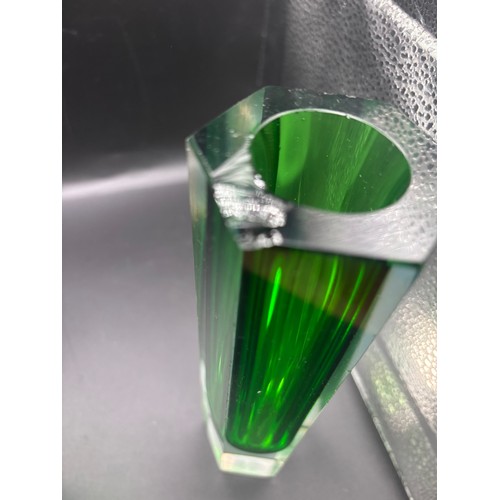 70 - Modern Murano Glass vases & ashtray. Fair condition, some damage see pictures.