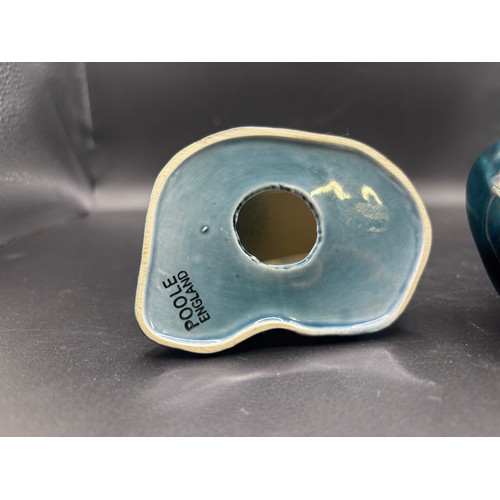 128 - Poole Pottery 
Otter in teal & Vintage seal by Tony Morris circa 1980’s