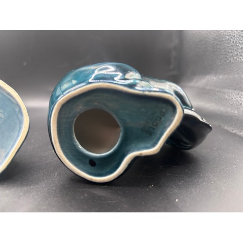 128 - Poole Pottery 
Otter in teal & Vintage seal by Tony Morris circa 1980’s