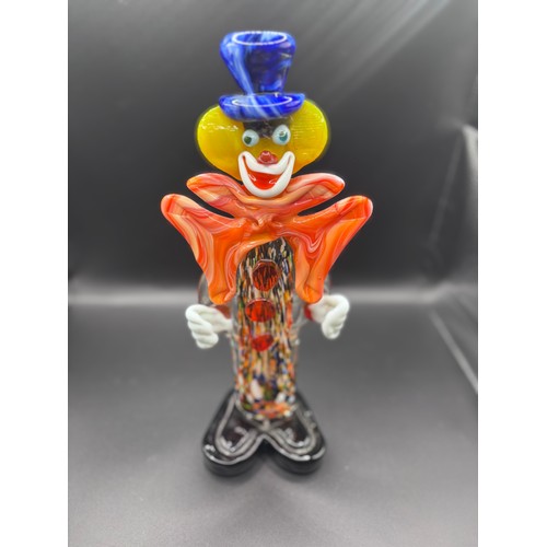 71 - Vintage Murano Art Deco Glass Clown. 28cm tall. 
Excellent condition