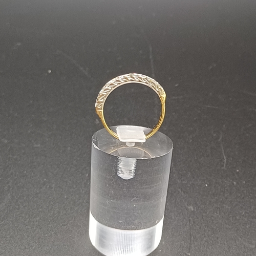 22 - Diamond Half Eternity Ring in 18 carat yellow gold.
- size M / N :weight 4.1g