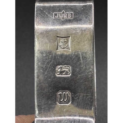 25 - Vintage silver money clip featuring the Jaguar car brands signiture 'Leaper' logo and name. 
Sterlin... 