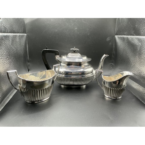 67C - EPNS Really lovely Tea set. Comprising of teapot, milk jug and sugar bowl.