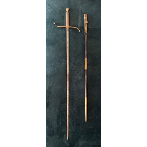 68B - Believed to be an antique military sword, likely a British Masonic sword or a dress sword from aroun... 