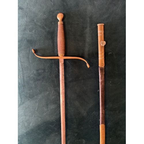 68B - Believed to be an antique military sword, likely a British Masonic sword or a dress sword from aroun... 