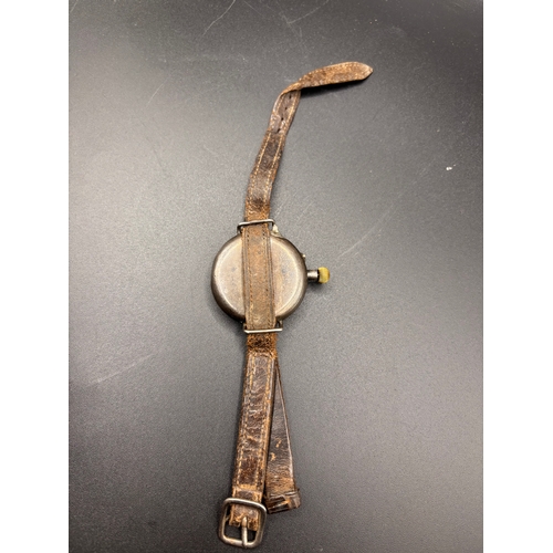51B - This item is a vintage Borgel trench watch, a type of wristwatch that gained popularity among office... 