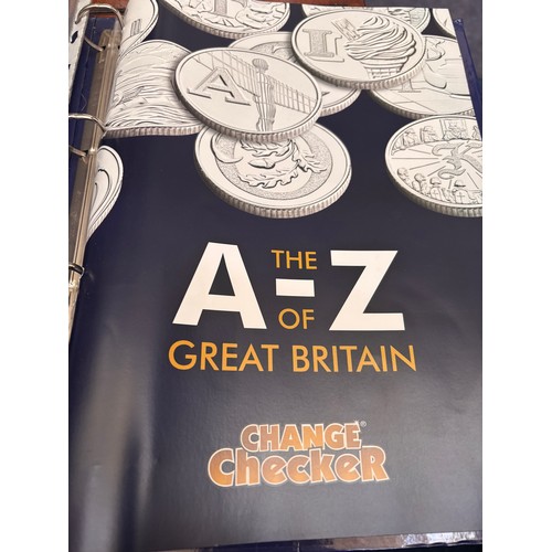 49A - Wonderful A-Z collection of 10p coins in display folder including the alaphabet A-Z collevtor coin. ... 