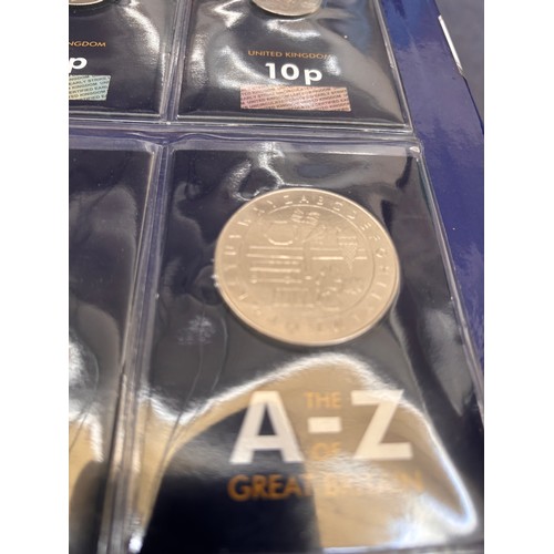 49A - Wonderful A-Z collection of 10p coins in display folder including the alaphabet A-Z collevtor coin. ... 
