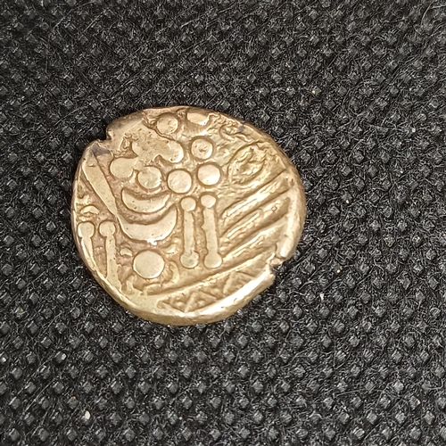 88 - Gold Coin, probably Iron Age Celtic stater approxaimtely 1st century BC.  This closely resembling th...