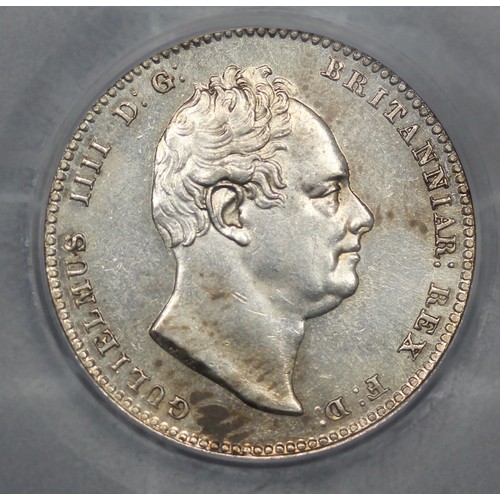 119 - 1834 Shilling, William IV. Graded CGS70 and scarce thus. A lovely example of a series that’s extreme... 