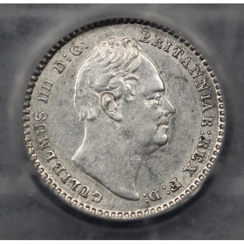 72 - 1835/4 Threehalfpence, William IV. Graded CGS65.