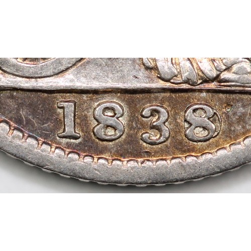 92 - 1838/∞ Groat, Victoria. 8 over sideways 8 with the variety extremely clear. This example around EF w... 