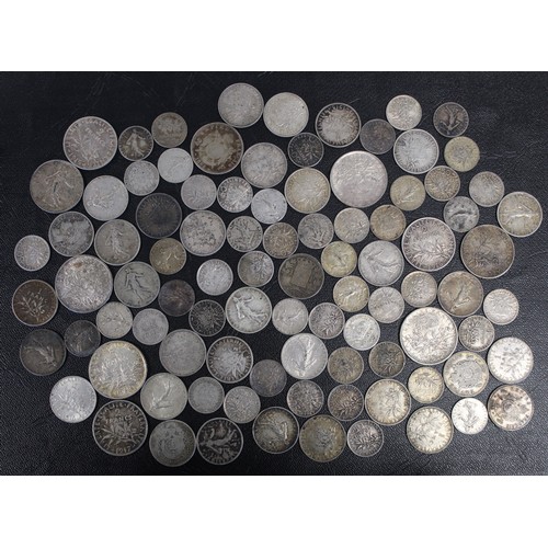 293 - World Silver. French issues ranging from 1826 through to 1965 however appears predominantly 1910's. ... 