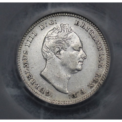 90 - 1836 Groat, William IV. Graded CGS VF details. Some scratches on the bust and reverse fields resulti... 