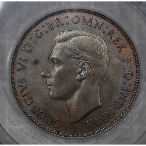 69 - 1937 Penny, George VI. Graded CGS78. Freeman 221 with a glossy antique tone.