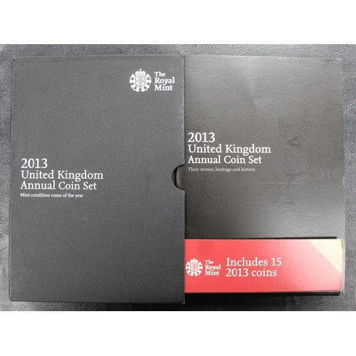 172 - 2013 BUNC Royal Mint 15-coin Annual set including underground £2 set and Coronation 60th Anniversary... 