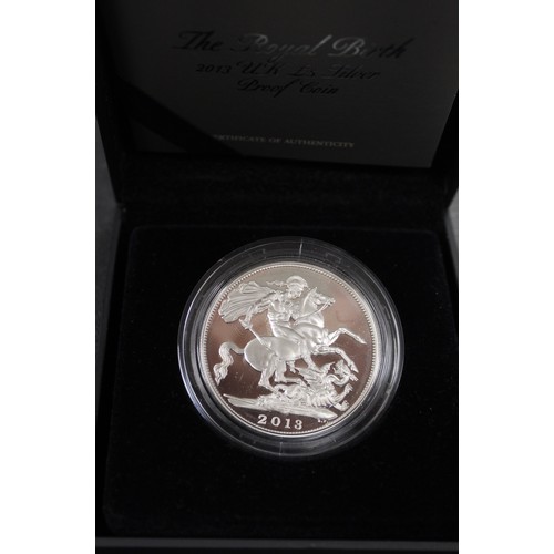 150 - 2013 Silver Proof £5 Celebrating the birth of Prince George as part of a collection of issues of the... 