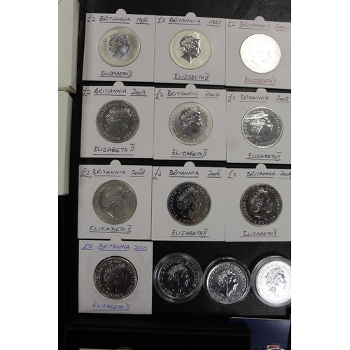 120 - A superb silver Britannia date run from 1998 to 2019 with 28 coins including varieties. Comprising 1... 