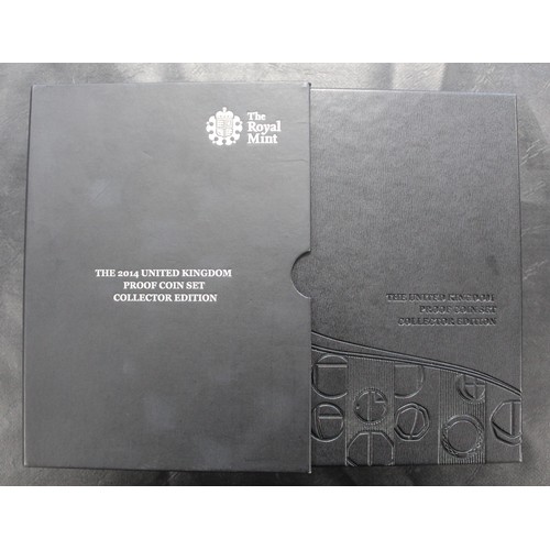 159 - 2014 Royal Mint 13-coin proof set including Queen Anne commemorative £5.