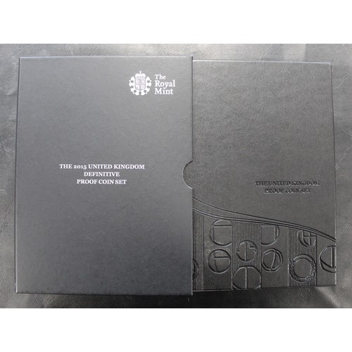 161 - 2015 Royal Mint Definitive 8-Coin proof set depicting the new work of Jody Clark in the creating of ... 