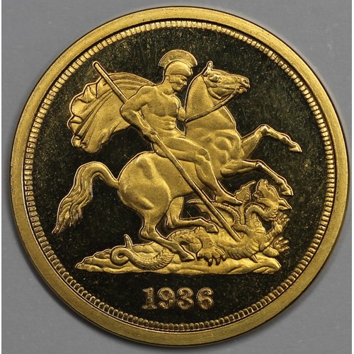 75 - 1936 Edward VIII Fantasy proof sovereign. Same size as a regular sovereign however 6.1 gra... 