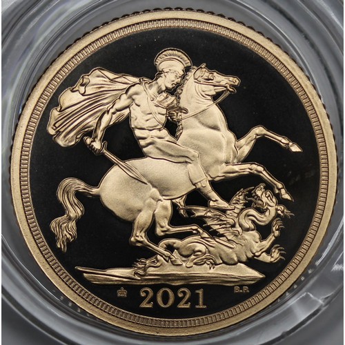 80 - 2021 Proof Sovereign, Elizabeth II, with 