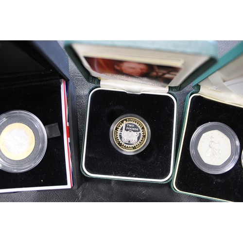 136 - Silver proof coins (8) comprising 2012 Handover £2 coin in official case with COA (scratches on obve... 