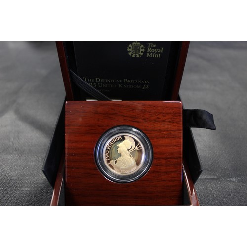 92 - 2015 Gold Proof £2, 