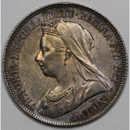 40 - 1898 Shilling, Victoria. A few obverse surface marks otherwise a nice EF example with a very attract... 