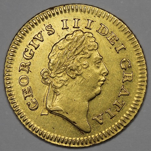 66 - 1803 Third Guinea, George III. An obverse scratch and some hairlines do not detract from what is a l... 