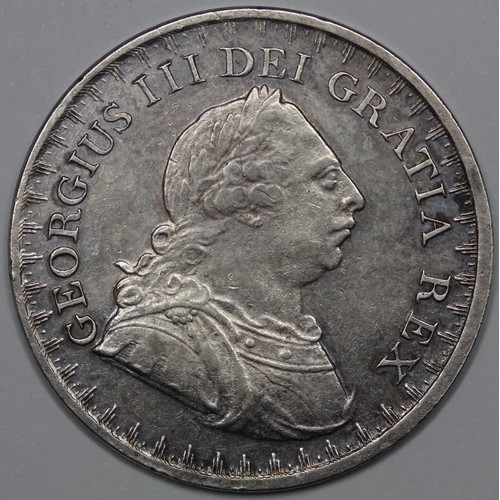 52 - 1811 3 Shilling Bank Token, George III, draped and laureate bust. Cleaned otherwise gVF.