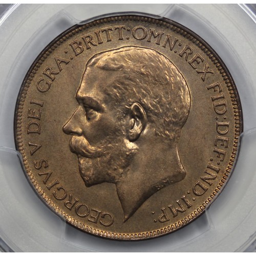 19 - 1926 Penny, George V. Graded PCGS MS66RB. The single finest known across both US grading houses and ... 