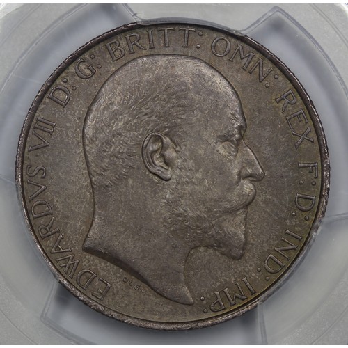 44 - 1904 Florin, Edward VII. Graded PCGS MS64. 6 graded at this level across both US houses with just on... 