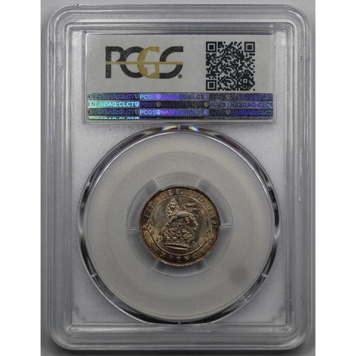 30 - 1914 Sixpence, George V. Graded PCGS MS66. A wonderful strike backed by soft tone & vibrant lust... 