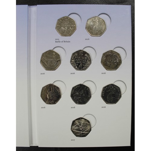 209 - The Great British Coin Hunt 50p collectors album, complete including Kew Gardens 50p. All good condi... 