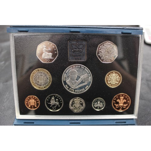 168 - 1990-1999 Proof Year Sets ((9), excl. 1992). 1998 with some hazing to the £5 otherwise all as ... 