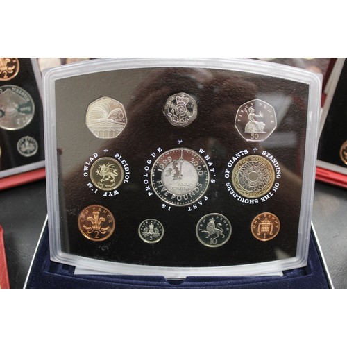 169 - 2000-2006 Proof Year Sets (7). 2005 case needs some attention and 2004 set with some heavy toning ot... 