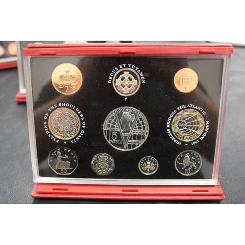 169 - 2000-2006 Proof Year Sets (7). 2005 case needs some attention and 2004 set with some heavy toning ot... 