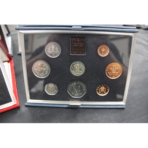 167 - Royal Mint Proof Sets 1983-1988. 1983 & 1984 with some toning otherwise all with COA's and unusu... 