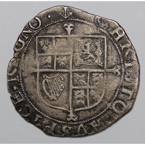 8 - Charles I Shilling, mm. anchor. Slightly clipped, 4.7g. A fair bust, C of CHRISTO weakly struck. Off... 