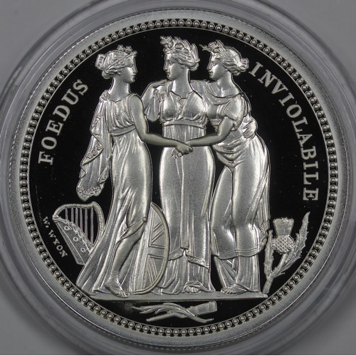 106 - 2020 Three Graces silver proof 2oz. A couple of spots by ILE on reverse and a slight handling mark i... 