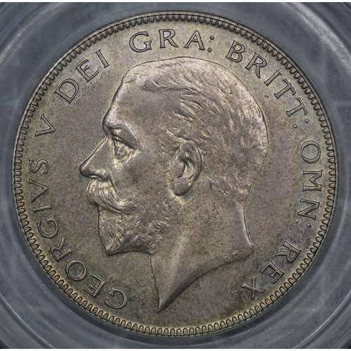 49 - 1927 Proof Half Crown, George V. Graded CGS88. Second Reverse.