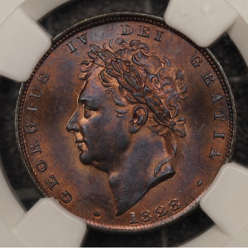 15 - 1828 Farthing NGC - 