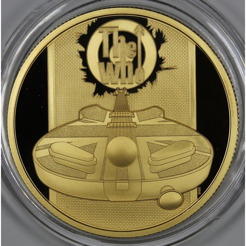 86 - The Who 1oz Gold Proof. In full and original Royal Mint packaging. As struck with COA 61 of a maximu... 