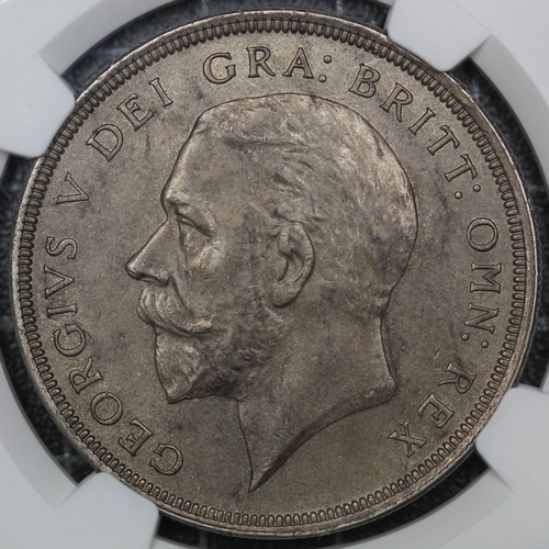 86 - 1930 Wreath Crown, George V (ESC 370, Bull 3638, S.4036). Graded NGS AU58, EF or better with a deep ... 