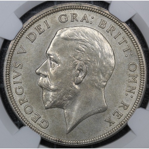 88 - 1933 Wreath Crown, George V (ESC 373, Bull 3644, S.4036). Graded NGS MS63, aUNC, with mottled tone o... 