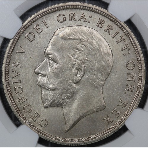 90 - 1936 Wreath Crown, George V (ESC 381, Bull 3649, S.4036). Graded NGS MS64, UNC, with attractive grey... 